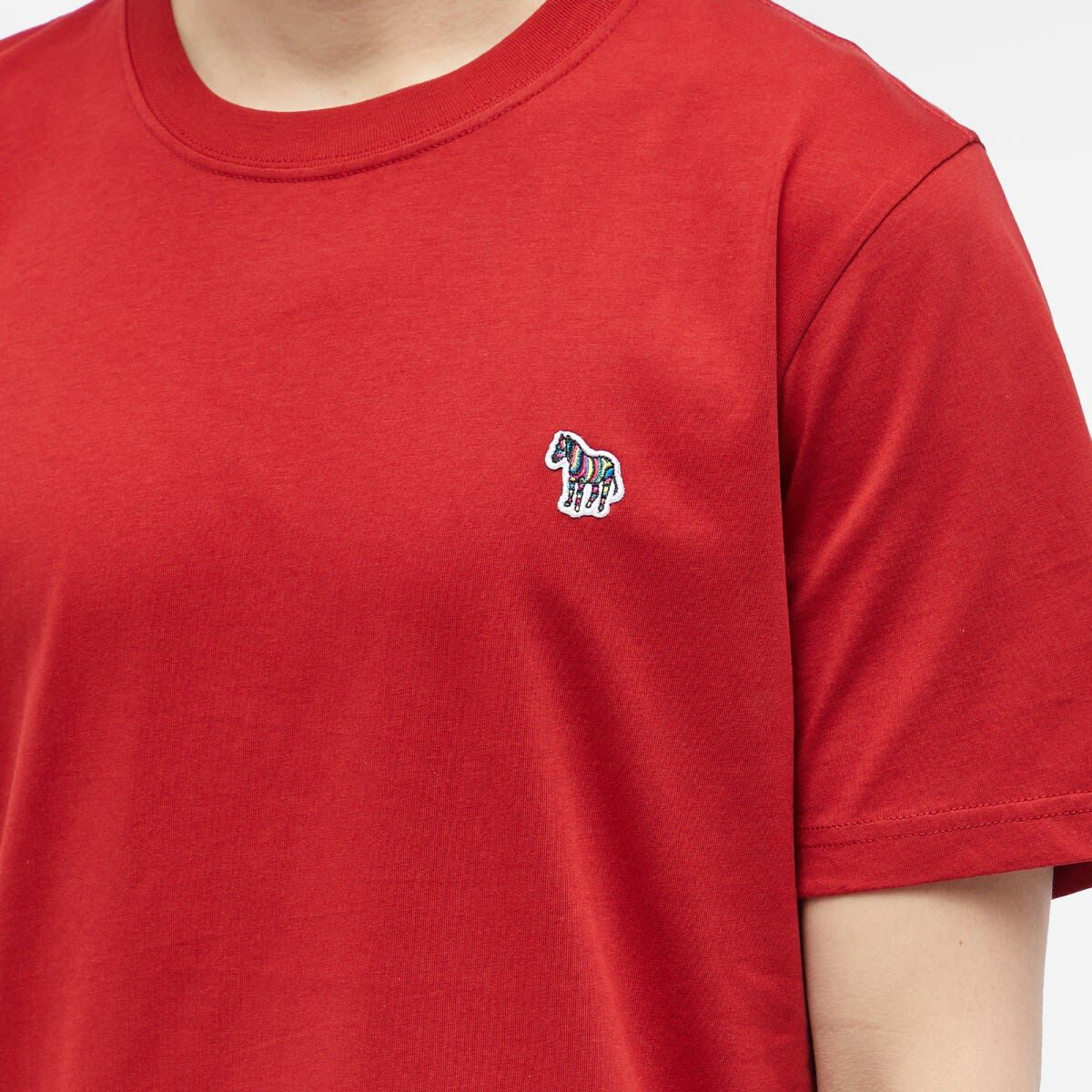 Paul Smith Men's Zebra Logo T-Shirt in Red Paul Smith