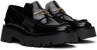 Alexander Wang Black Carter Mid-Heel Lug Loafers