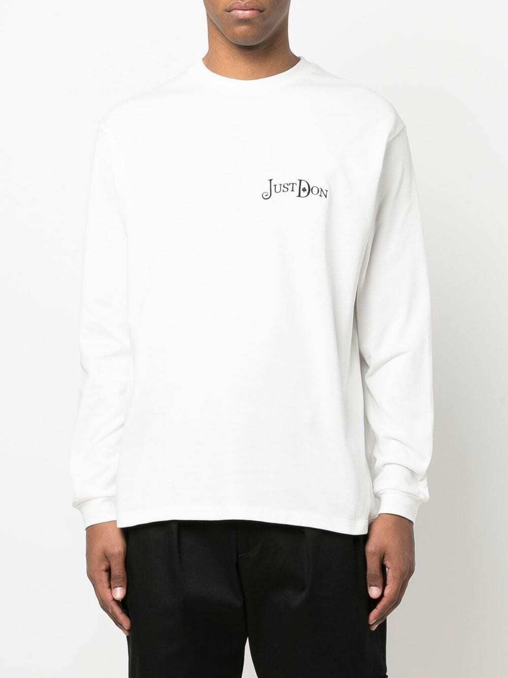 JUST DON - Cotton Logo Long Sleeve T-shirt