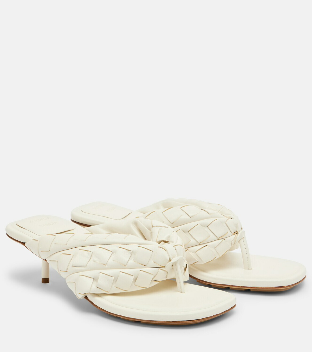 Bottega Veneta Salsa Intrecciato leather thong sandals