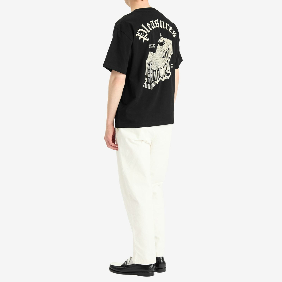 Pleasures Men's Chapel Heavyweight T-Shirt in Black