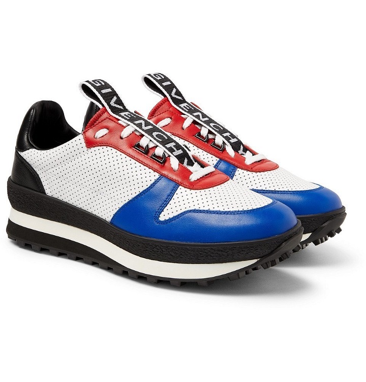 Photo: Givenchy - TR3 Perforated Leather Sneakers - Men - Multi