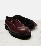 Max Mara Track leather and suede loafers