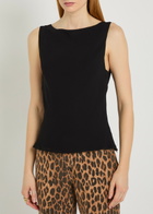 Reformation Dorthea Georgette top Black