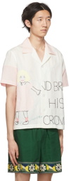 Bode White & Pink 'Jack Fell Down' Shirt