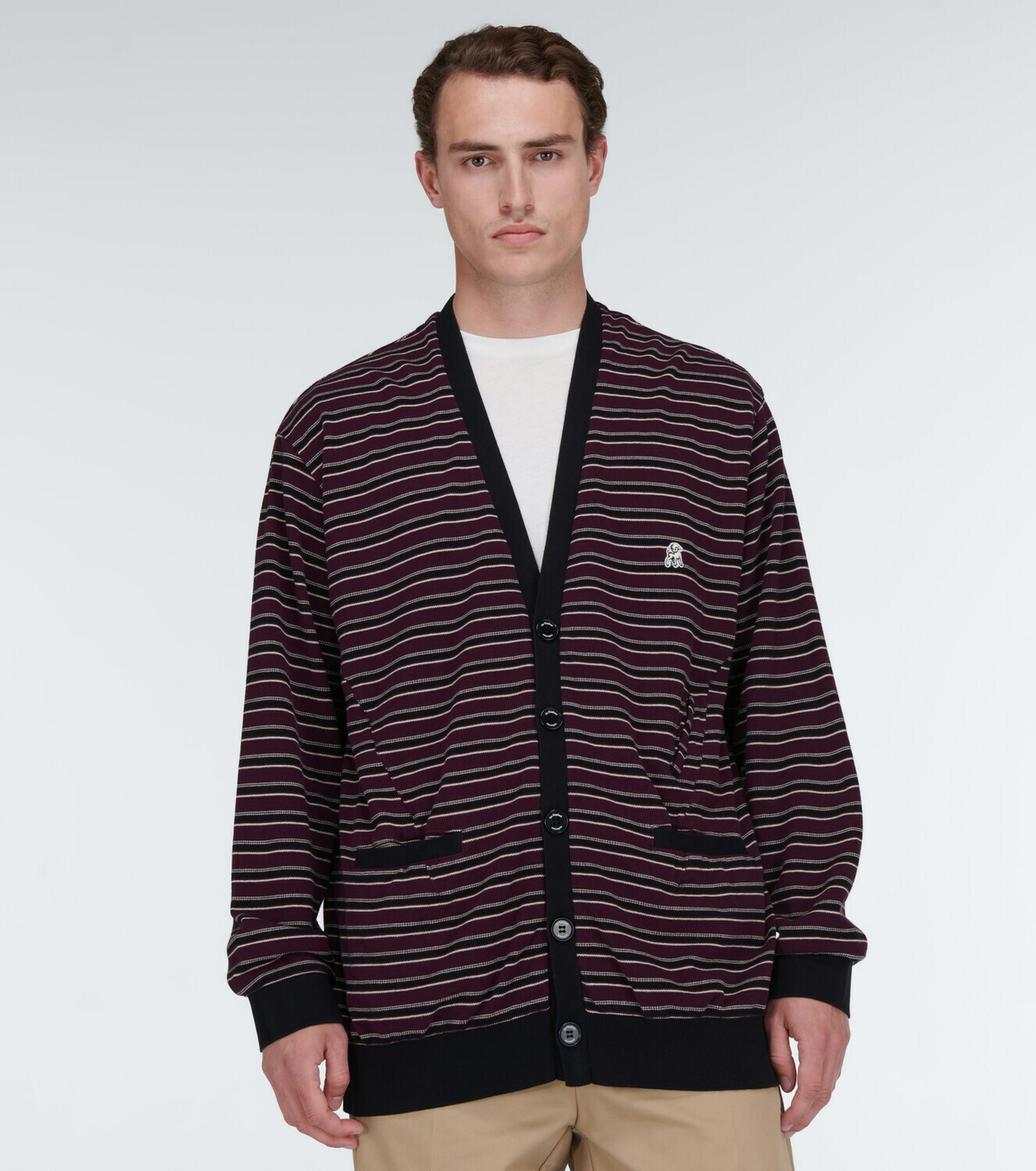 Undercover Striped cotton cardigan Undercover