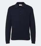 Frescobol Carioca Murilo cable-knit wool polo sweater