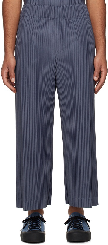 Photo: HOMME PLISSÉ ISSEY MIYAKE Gray Monthly Color October Trousers