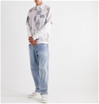 Aries - Scarf Camp-Collar Printed Voile Shirt - Multi