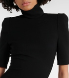 Mônot Turtleneck crêpe dress