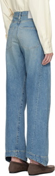 ssstein Blue Twist Cut Jeans