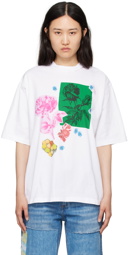 Marni White Collage Flowers T-Shirt