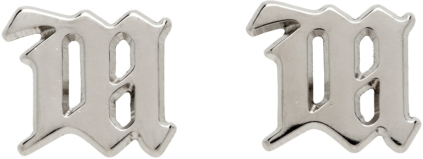 MISBHV Silver M Classic Earrings