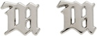 MISBHV Silver M Classic Earrings