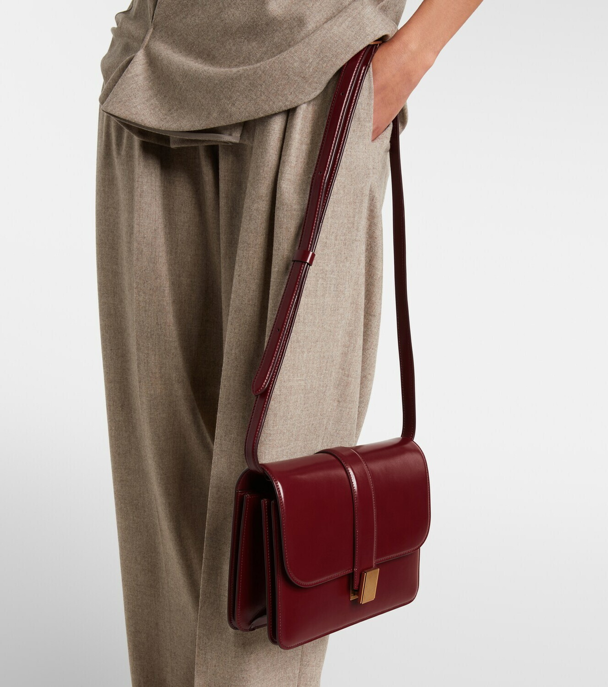 Khaite Blake leather crossbody bag