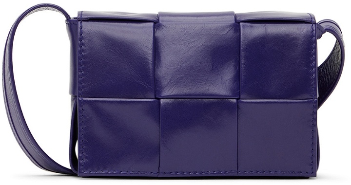 Photo: Bottega Veneta Purple Mini Cassette Bag