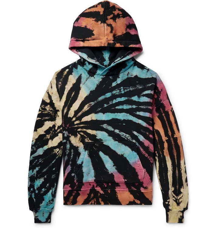 Photo: AMIRI - Oversized Tie-Dyed Loopback Cotton-Jersey Hoodie - Multi