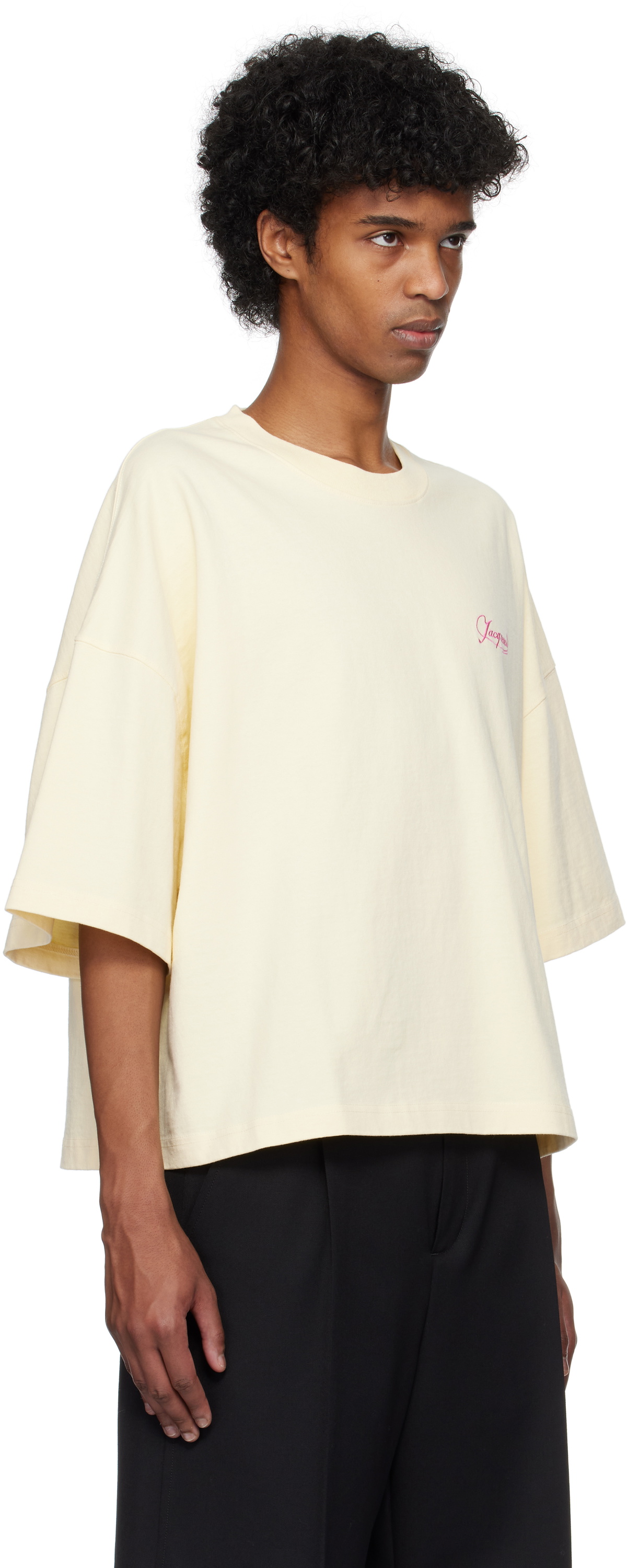 JACQUEMUS Beige 'The Corto' T-shirt Jacquemus