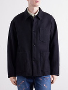 Visvim - Baker Textured Wool and Linen-Blend Jacket - Blue