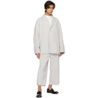 CFCL White Garter Long Sleeve T-Shirt