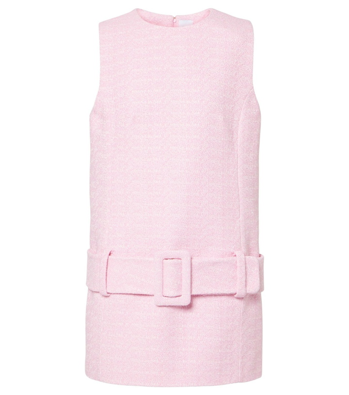 Photo: Patou Belted cotton tweed minidress