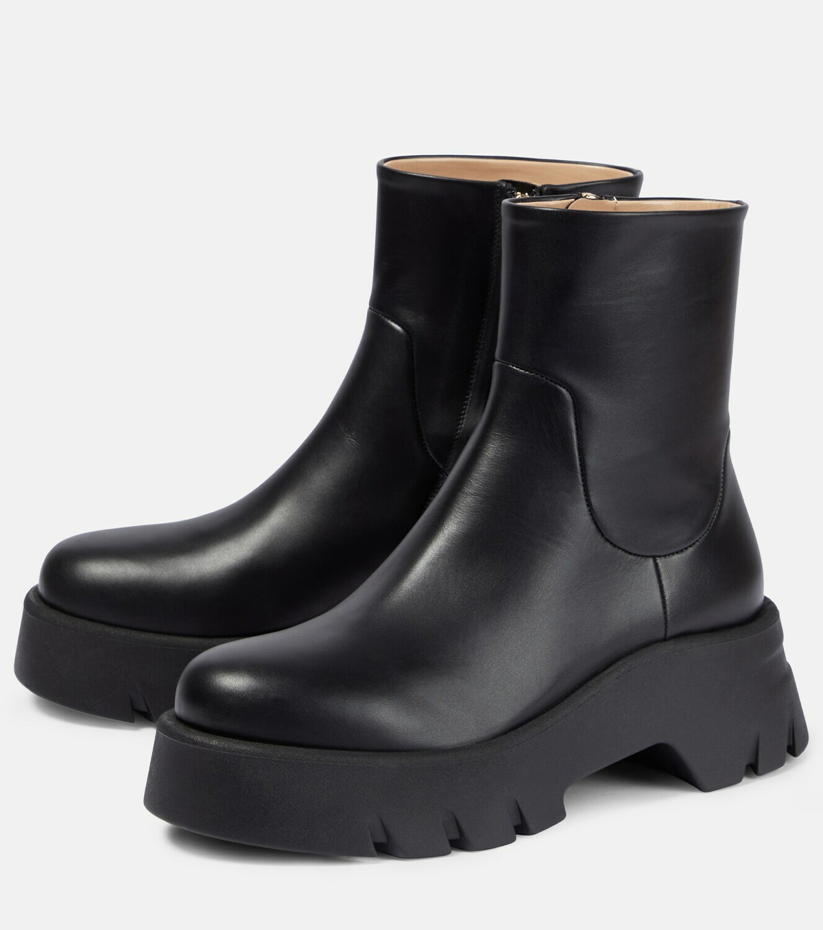 Gianvito Rossi Montey leather ankle boots