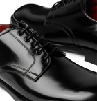 DOLCE & GABBANA - Polished-Leather Derby Shoes - Black