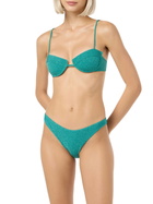 MC2 Saint Barth Teal Lurex Salina Underwired Bralette Top