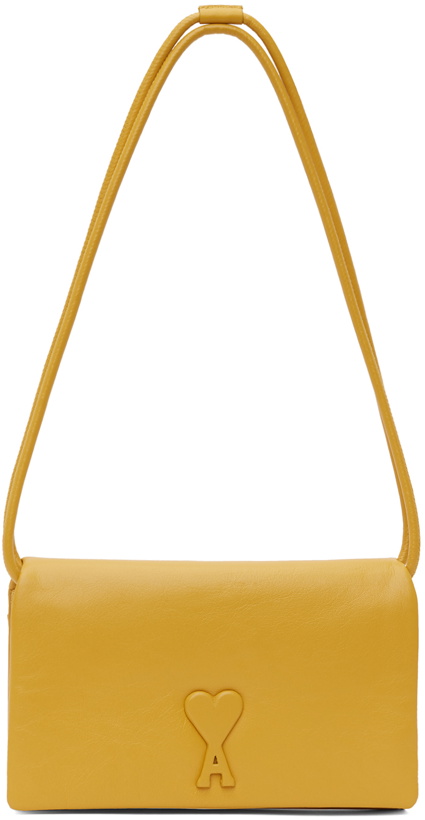 Photo: AMI Paris Yellow Wallet Strap Voulez-Vous Bag