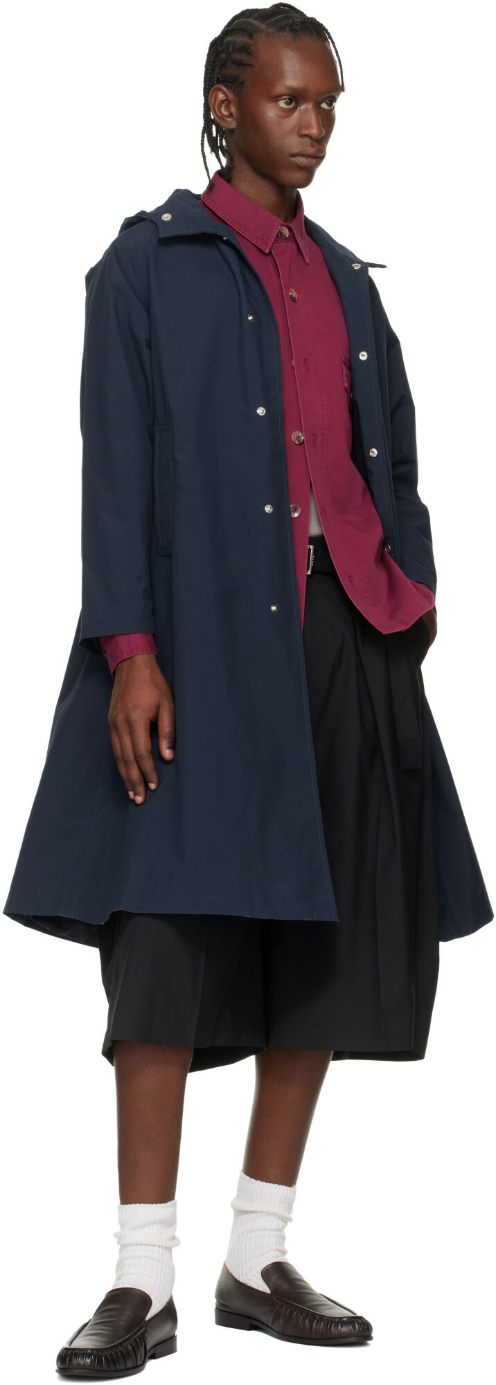 nanamica Navy 2L Nylon GORE-TEX Hooded Coat