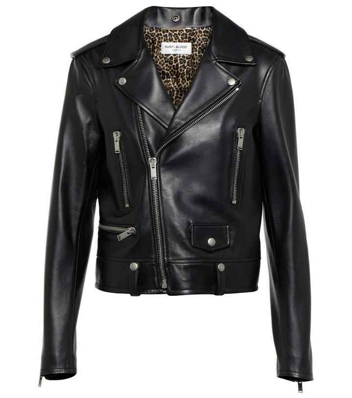 Photo: Saint Laurent - Leather biker jacket