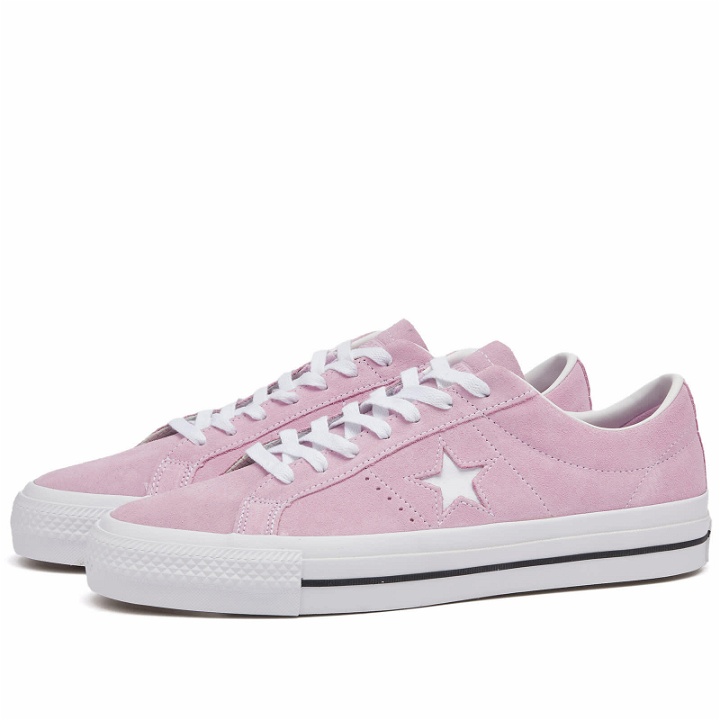 Photo: Converse Cons One Star Pro Sneakers in Stardust Lilac/White/Black