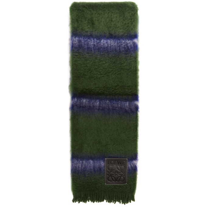 Photo: Loewe Green and Blue Stripes Blanket