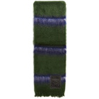 Loewe Green and Blue Stripes Blanket