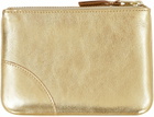 Comme des Garçons Wallet Logo Detail Flat Leather Pouch