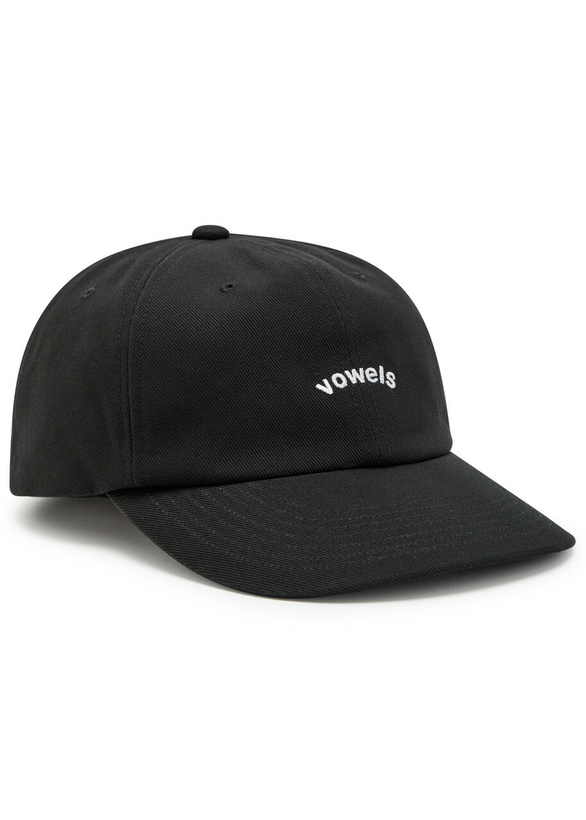 Photo: Vowels Logo-embroidered Cotton cap - Black - One Size