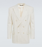 Tom Ford - Double-breasted silk and wool blazer