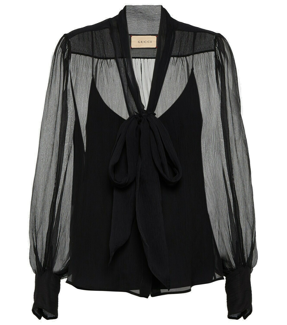Gucci Semi-sheer silk blouse Gucci