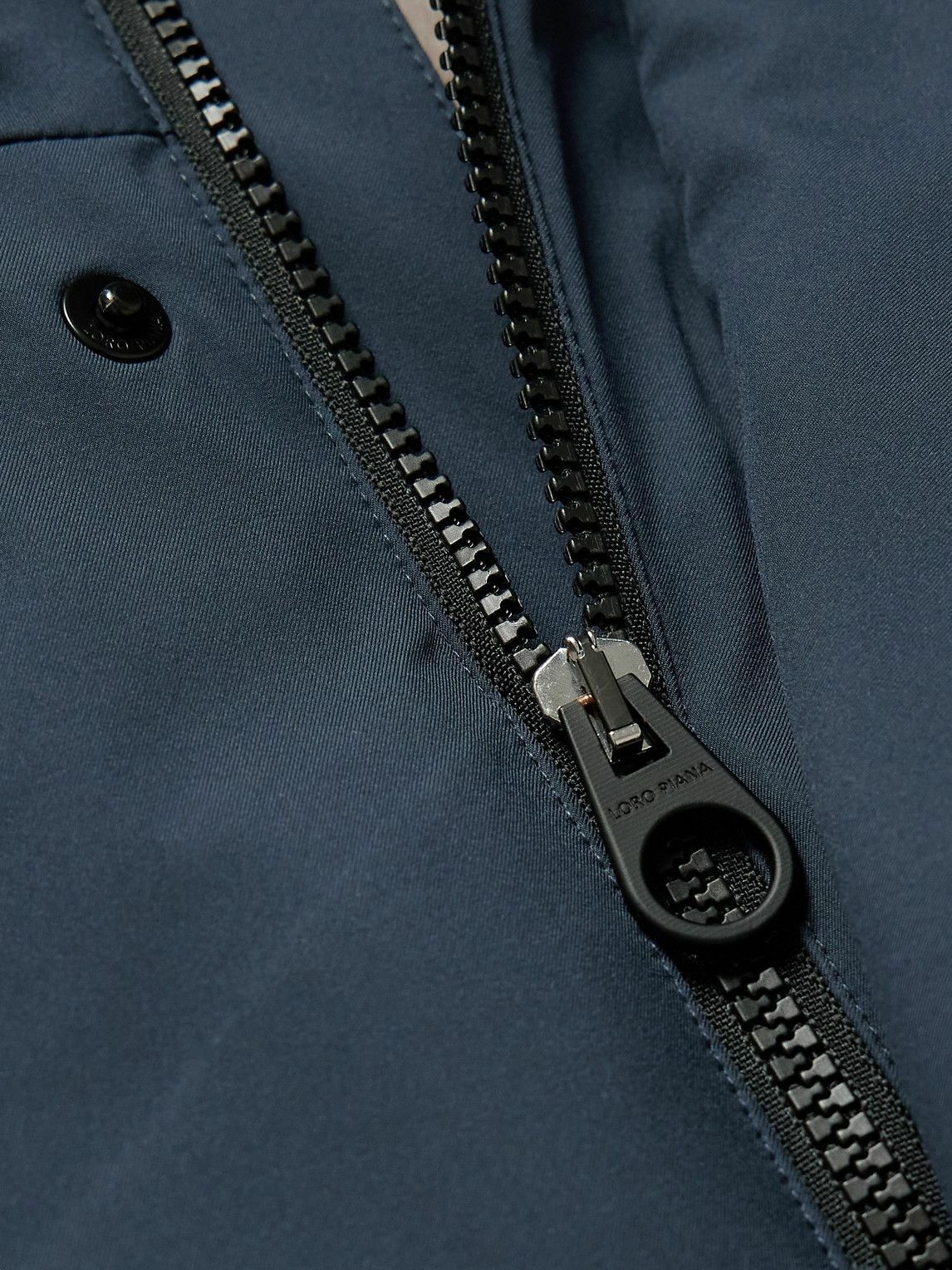 Loro Piana - Zurs Ribbed Knit-Trimmed Shell Hooded Ski Loro Piana - Zurs Ribbed Knit-Trimmed Shell Hooded Ski