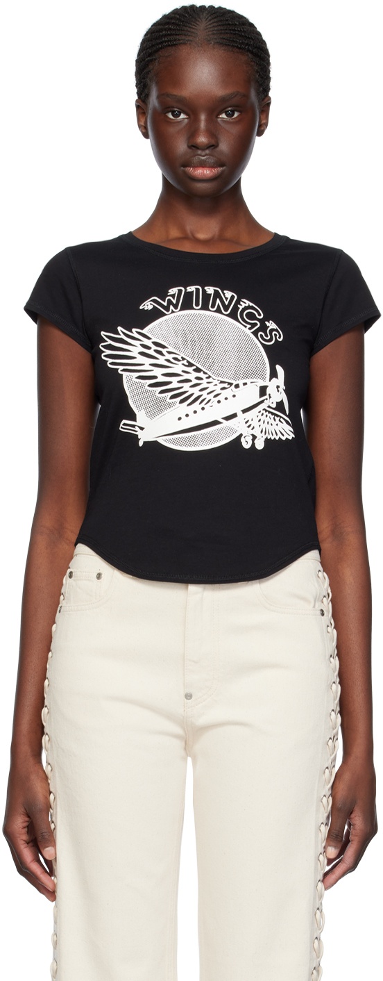Photo: Stella McCartney Black 'Wings' T-Shirt