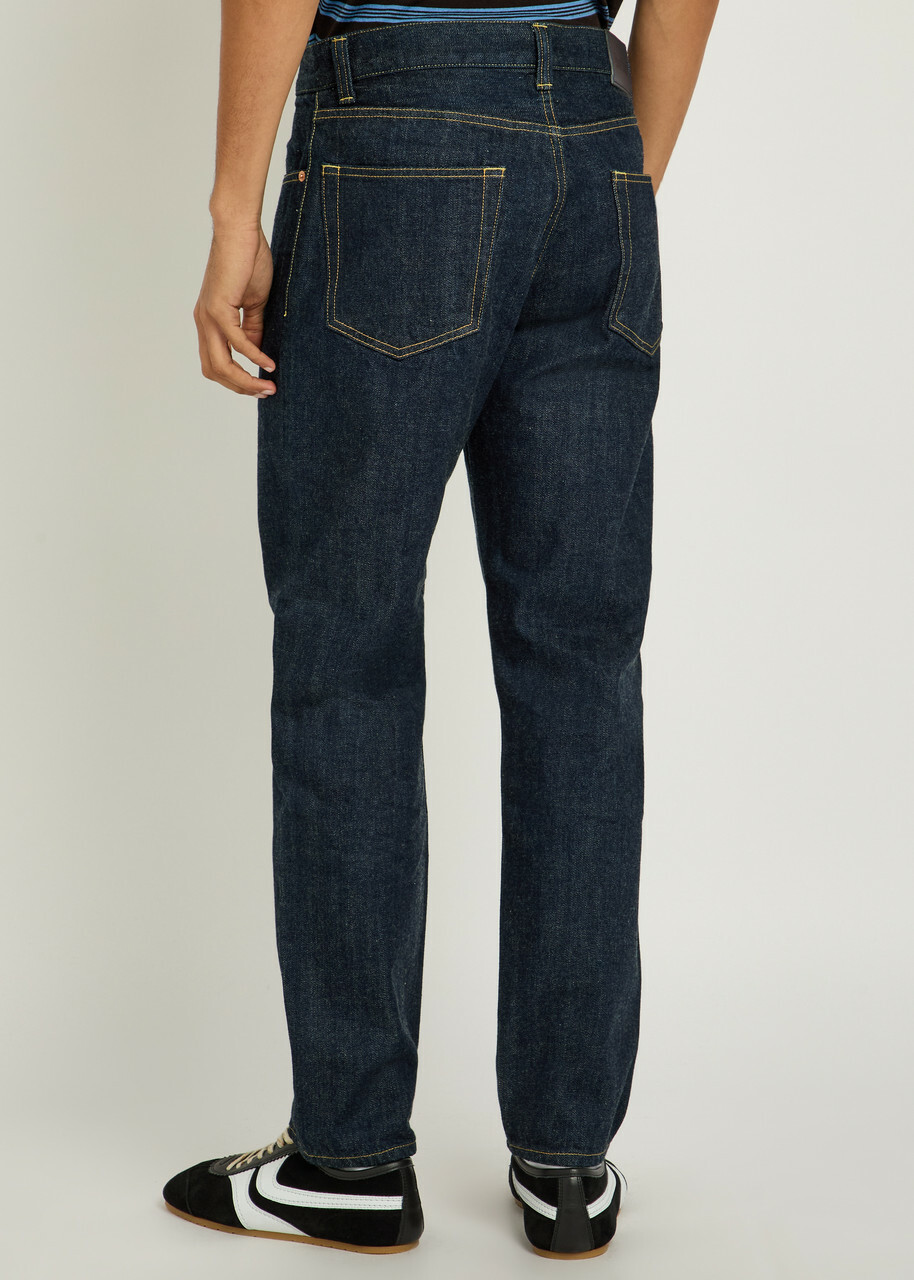 Blue Blue Relaxed Tapered-leg Jeans Indigo