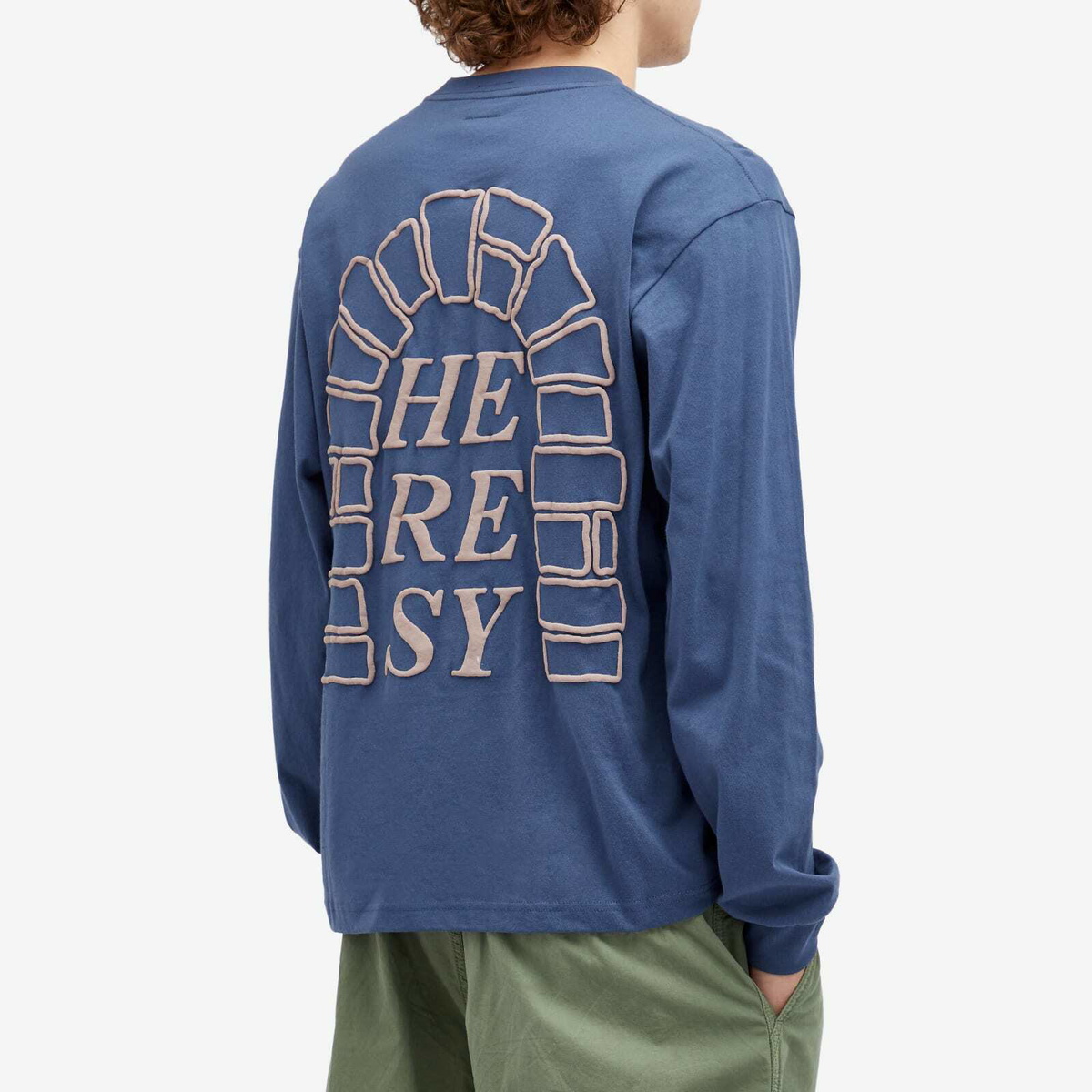Heresy Men's Arch Logo Long Sleeve T-Shirt in Navy