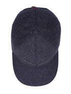 BRUNELLO CUCINELLI Logo Wool Flannel Baseball Cap