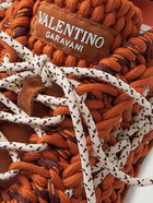 VALENTINO - Valentino Garavani Macramé Knitted Sneakers - Orange - EU 45