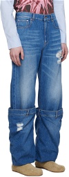 JW Anderson SSENSE Exclusive Blue Jeans