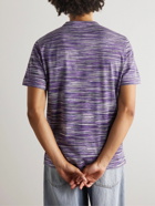 Missoni - Space-Dyed Cotton-Jersey T-Shirt - Purple