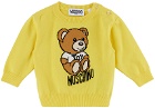 Moschino Baby Yellow Teddy Bear Sweater