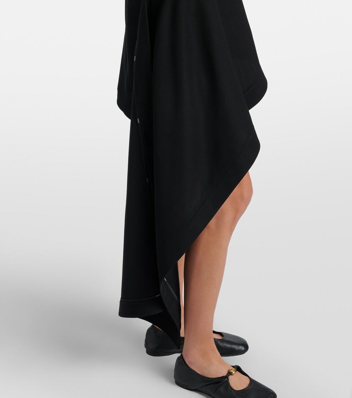 Loewe Draped wool miniskirt