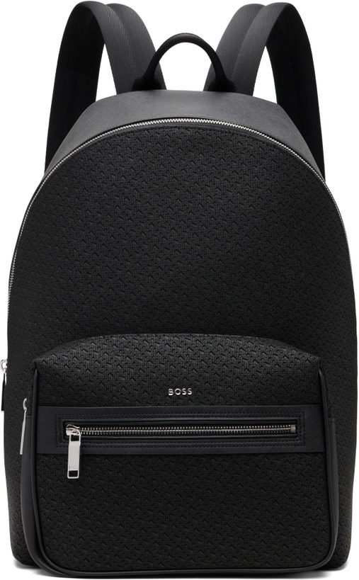 Photo: BOSS Black Logo Hardware Backpack