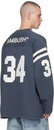 AMBUSH Navy Football L-S T-shirt